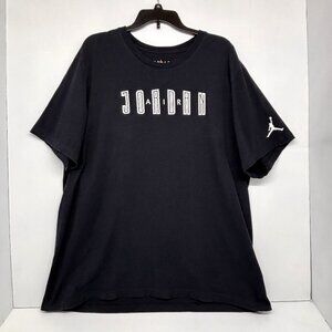 Jordan Jumpman Air Jordan Logo T-Shirt Sleeve Logo Black White Men's Size XXL